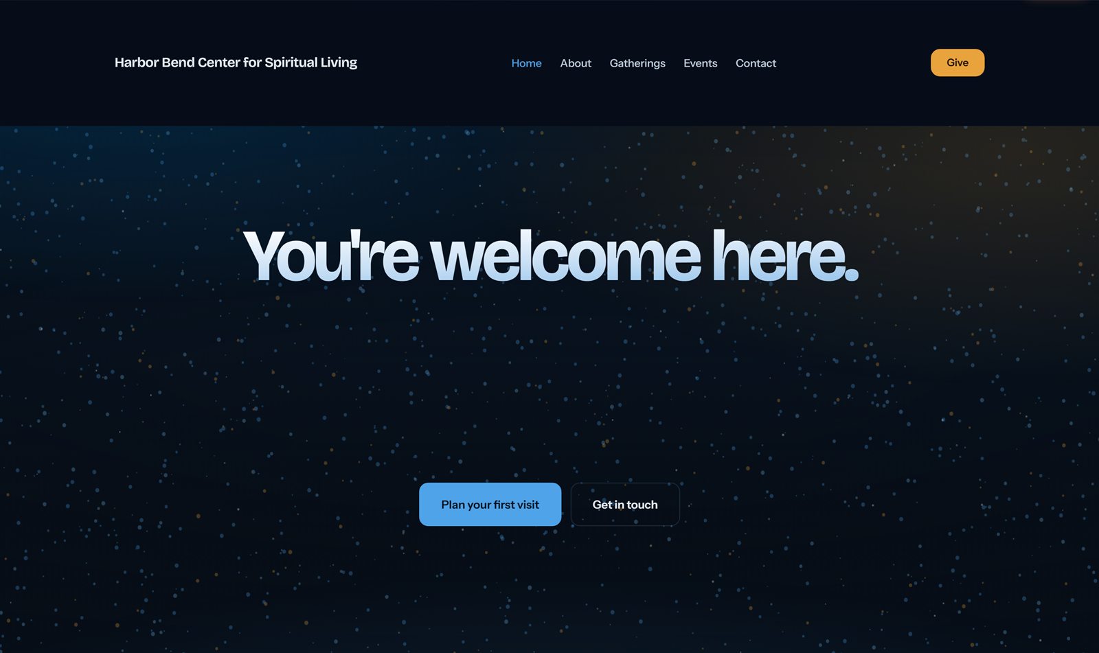 The Harbor Bend public website home page